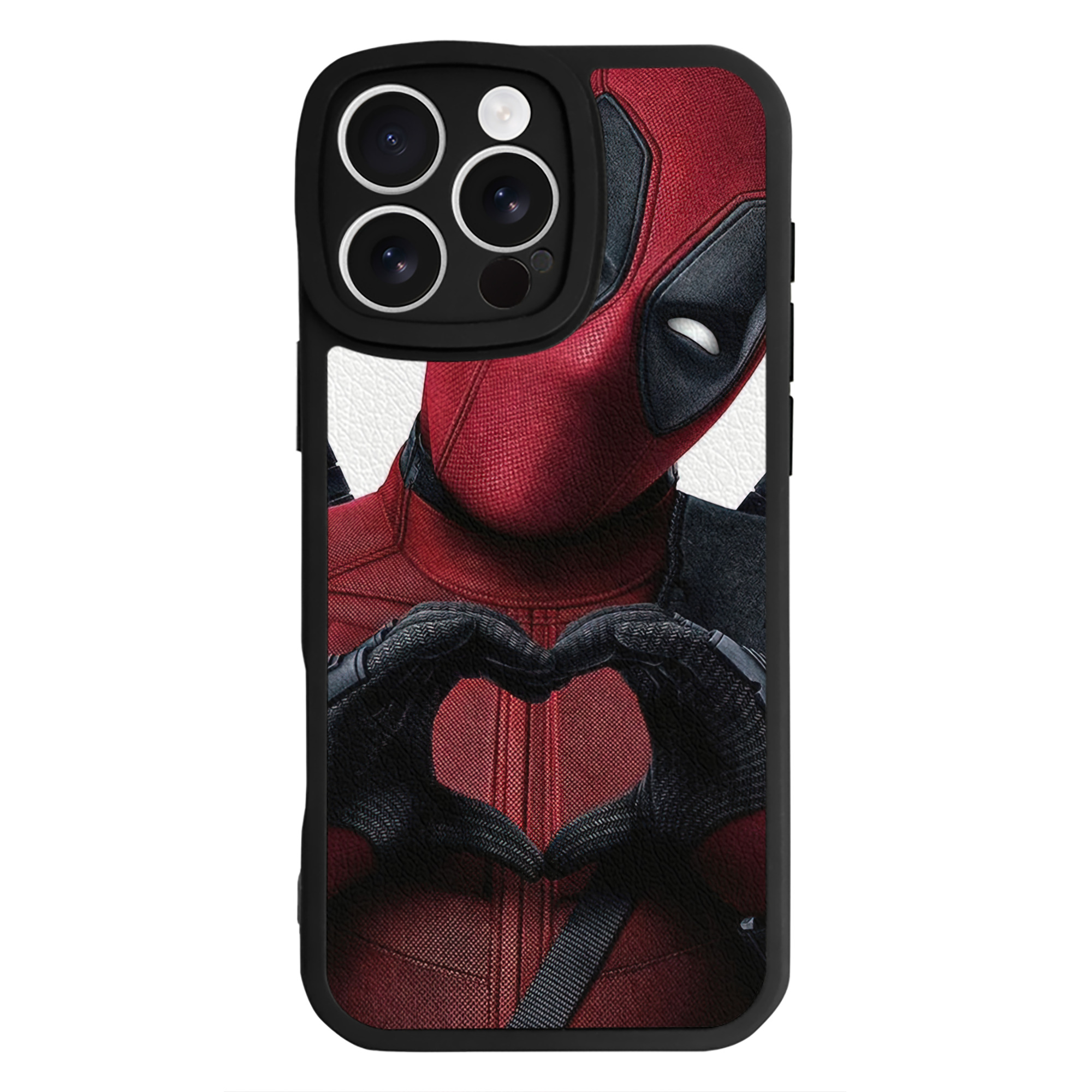 （画像用） Deadpool デッドプール 【iPhone 16シリーズ対応】シリコンスマホケース（レザー調） 材質：シリコン
